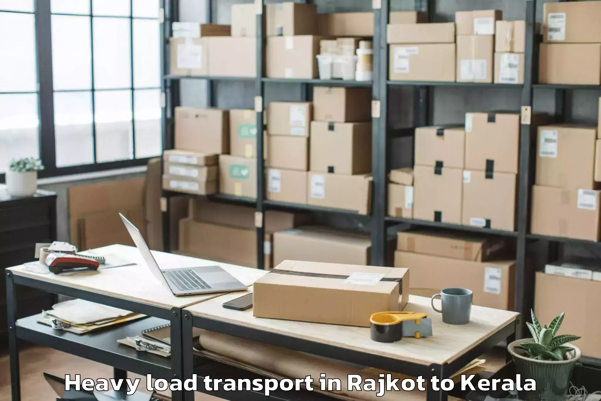 Book Rajkot to Kannangad Heavy Load Transport Online